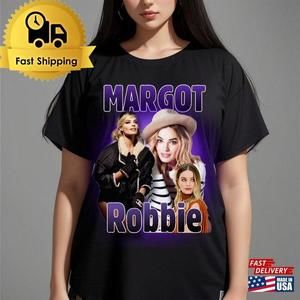 Margot Robbie Retro T Shirt T-Shirt